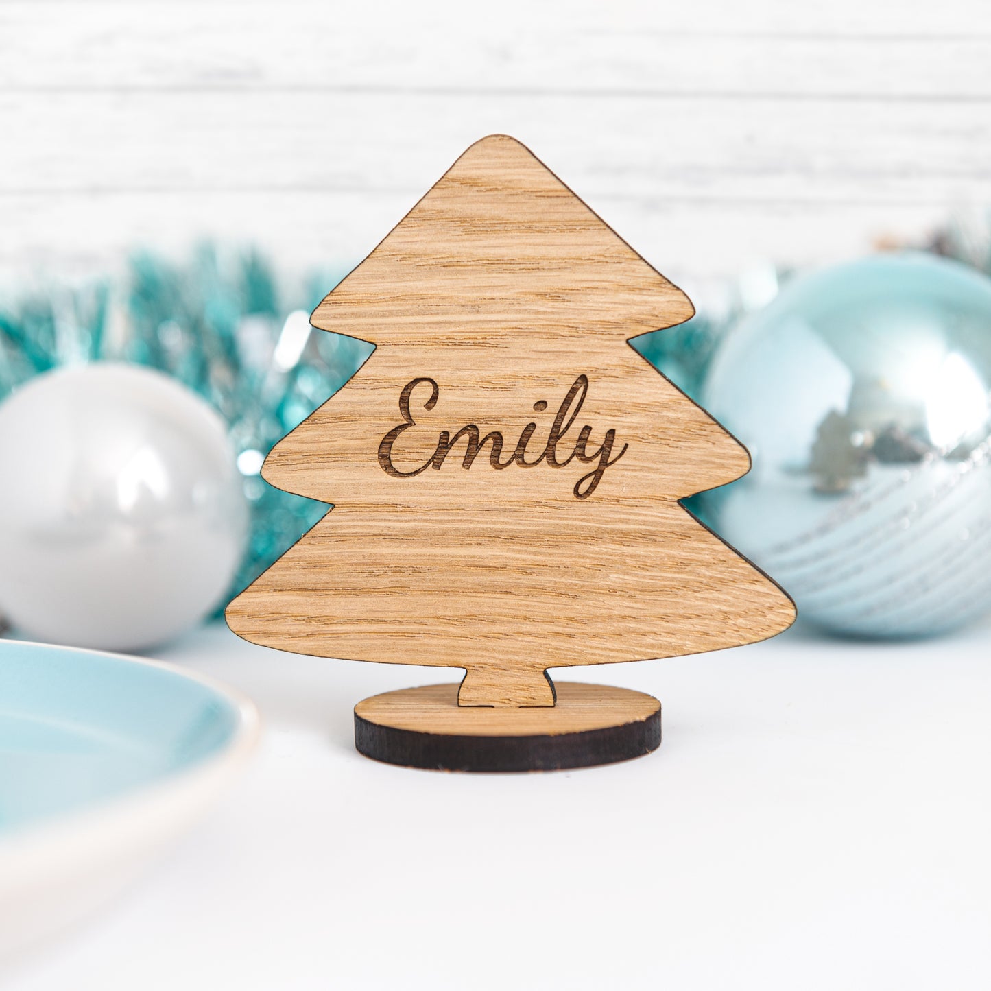 Personalised Christmas Tree Place Names For The Christmas Table