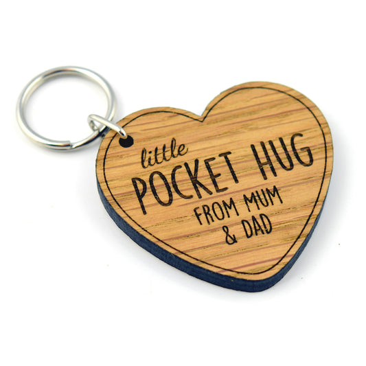 First Day At School Gift, Personalised Pocket Hug Token, Starting School Keepsake, 1st Day - Reception Nursery Primary Kindergarten