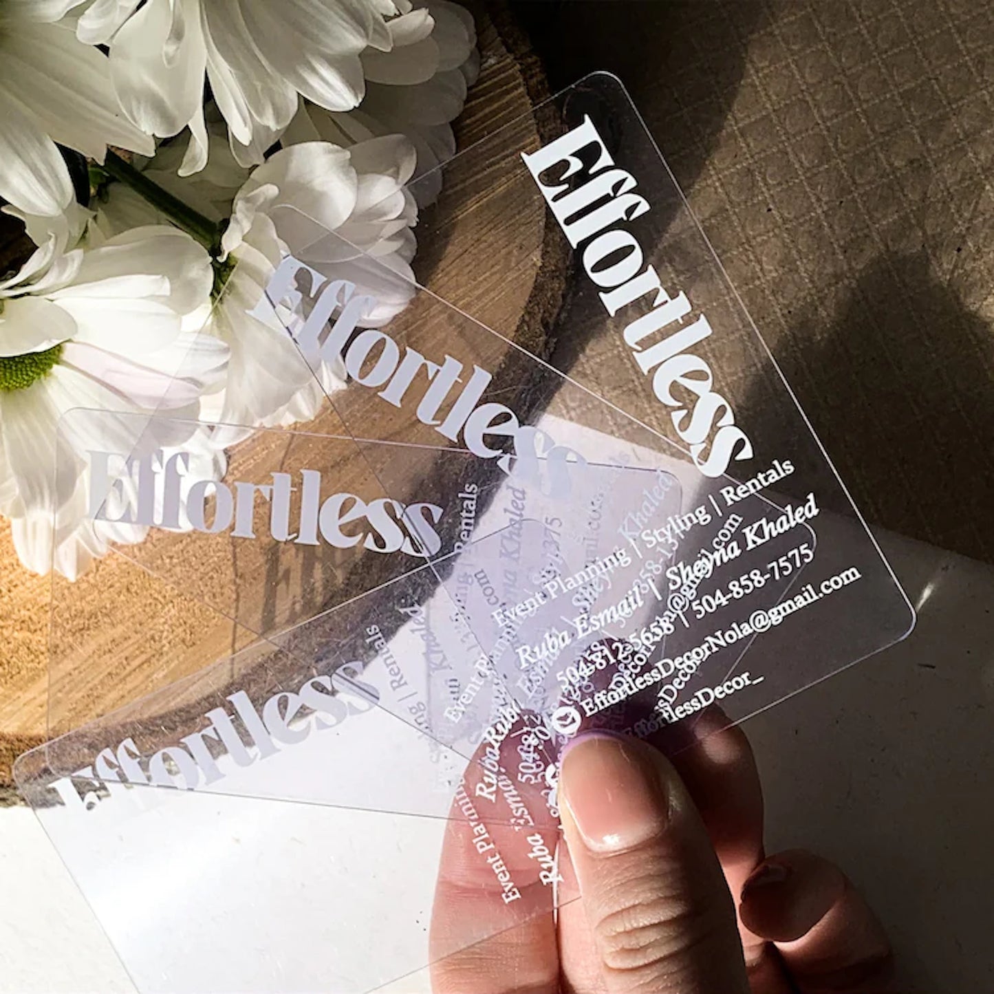 Acrylic Business Cards