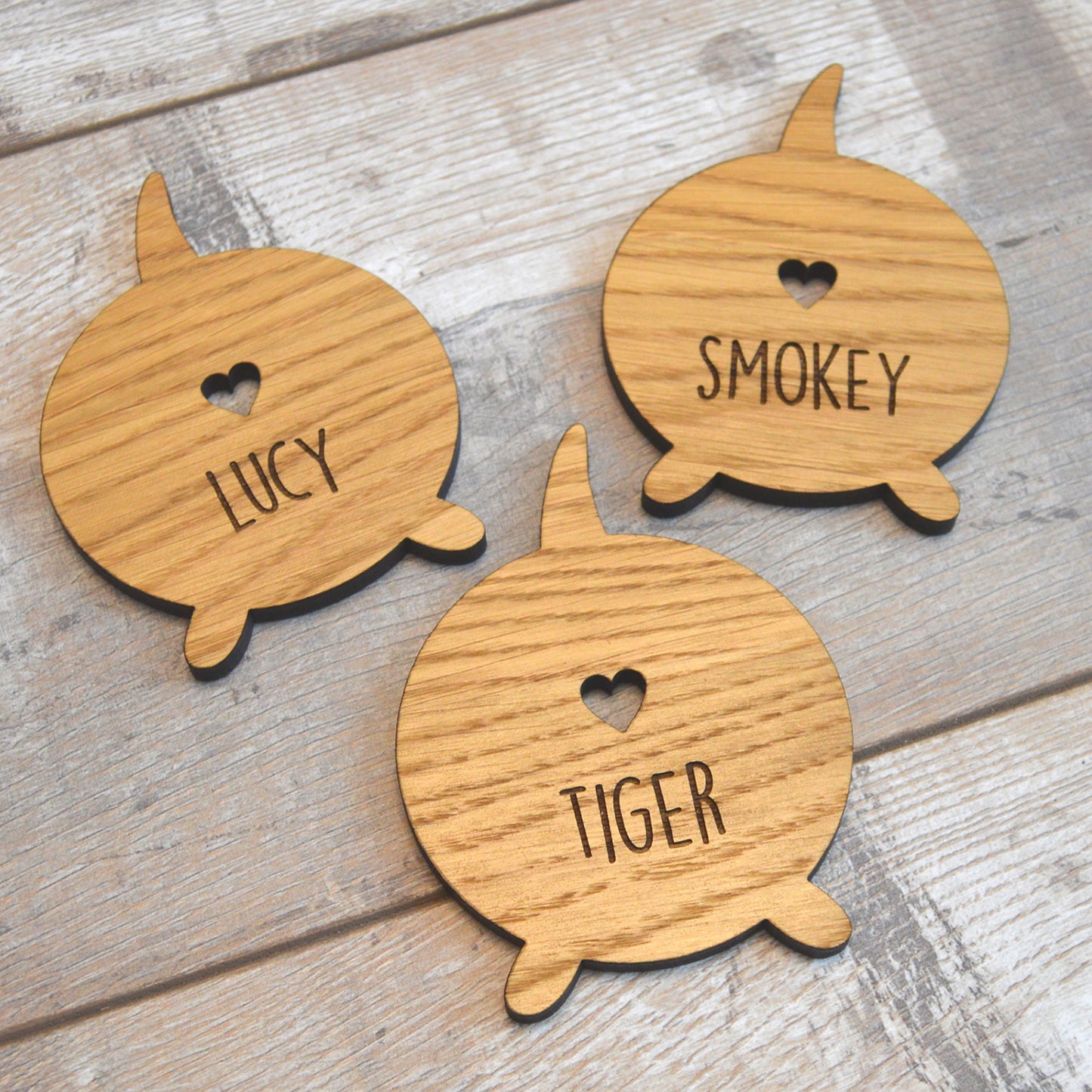 Personalised Cat Bum Coasters - Funny Gift For Cat Lovers