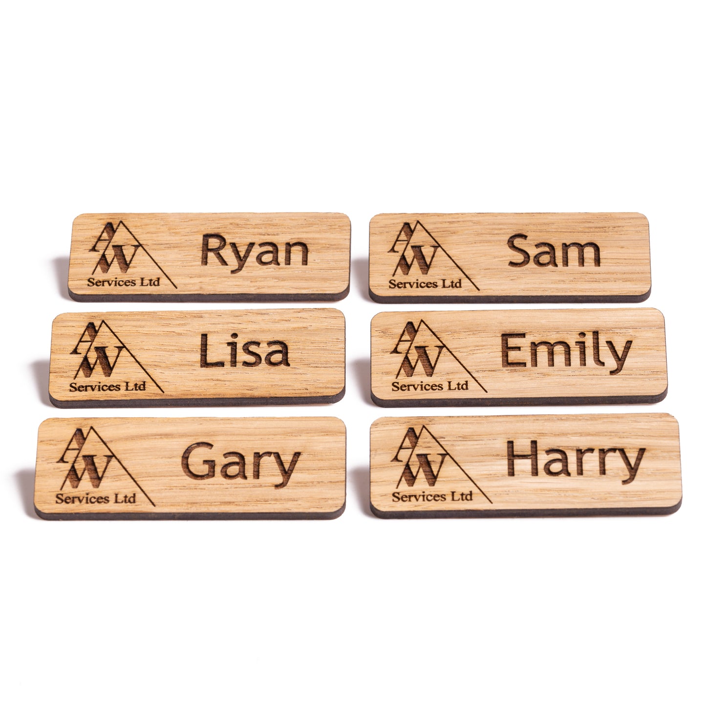 Wooden Name Badges