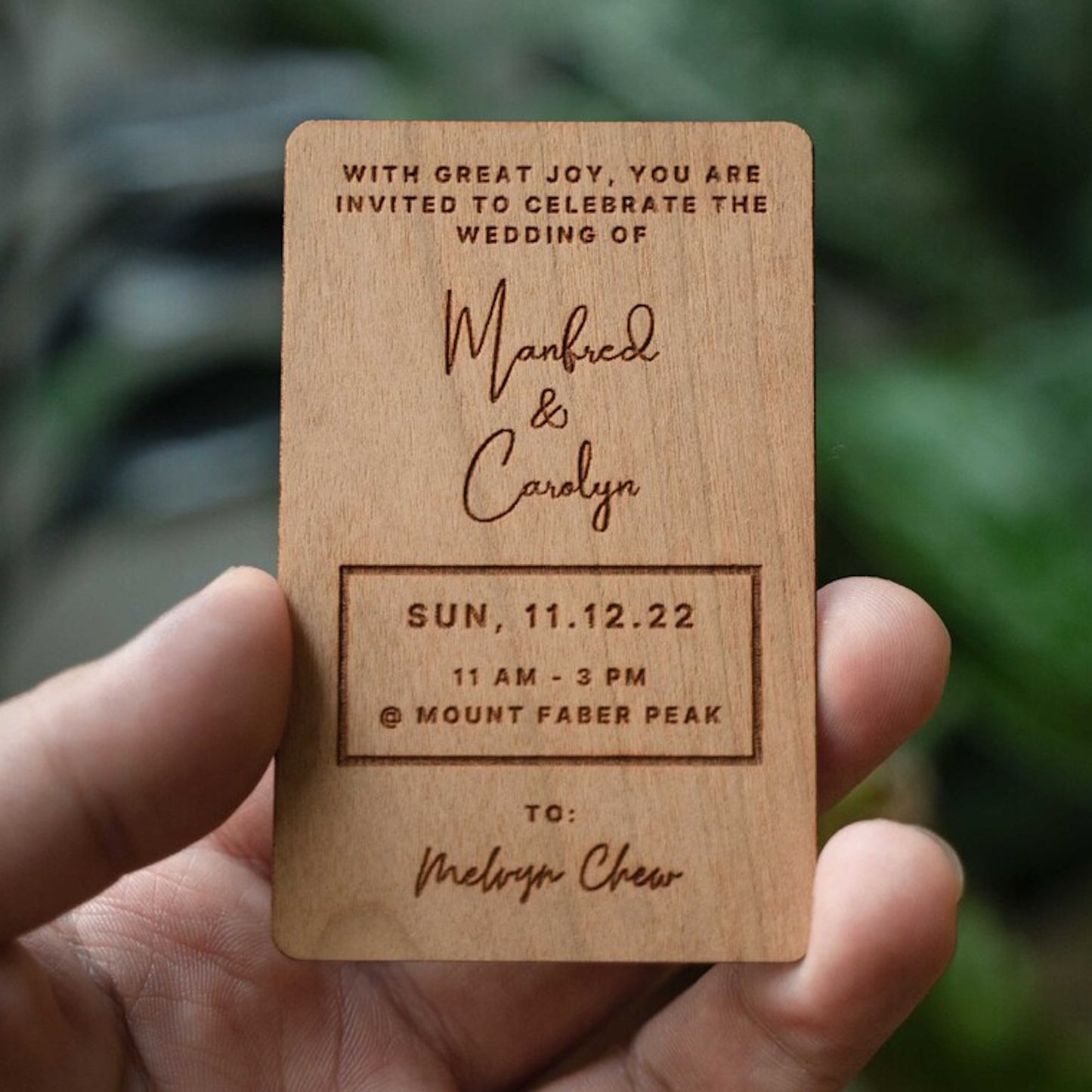 Wooden Business Cards