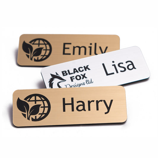 Metallic Name Badges