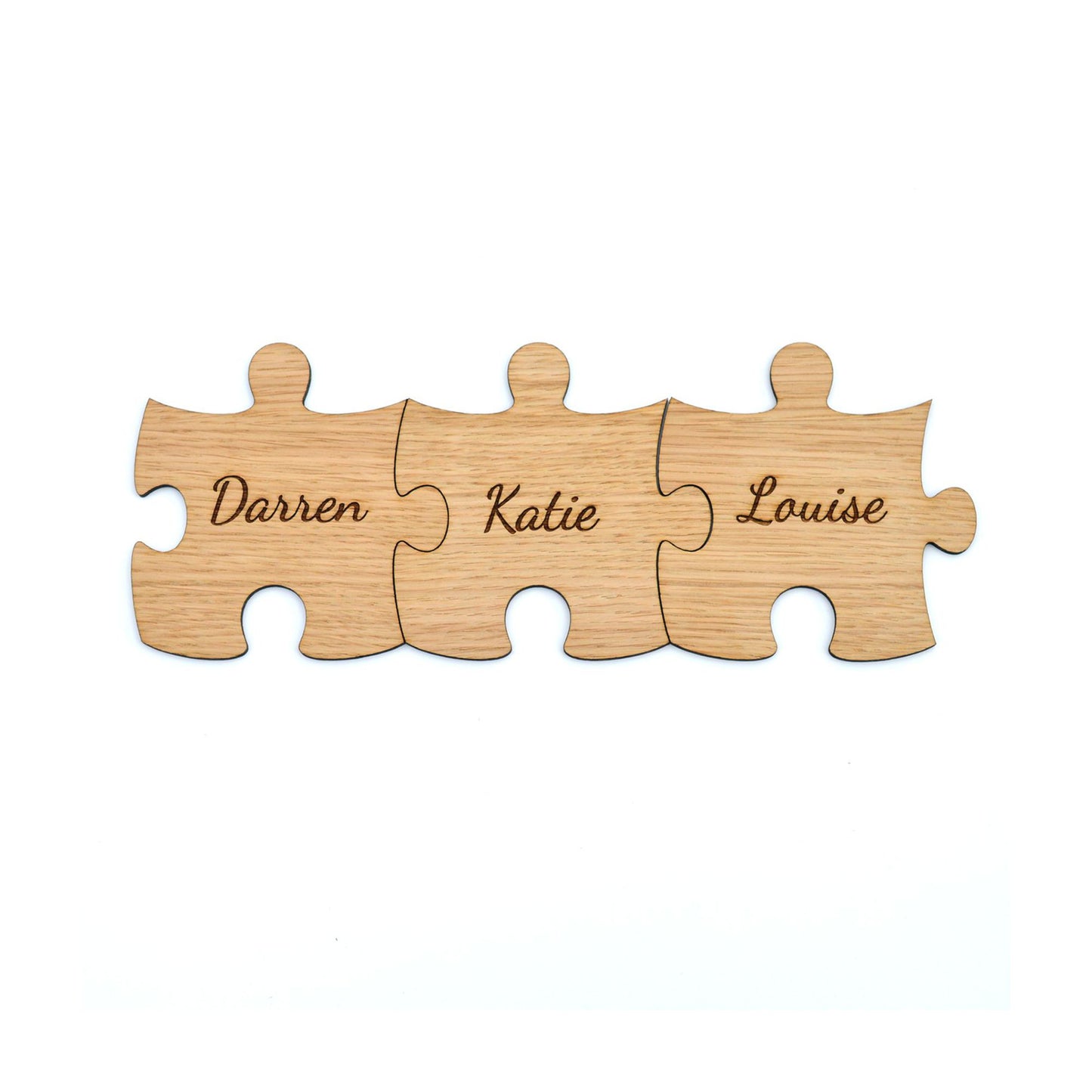 Personalised Name Jigsaw Puzzle Coasters - Join to Make Set