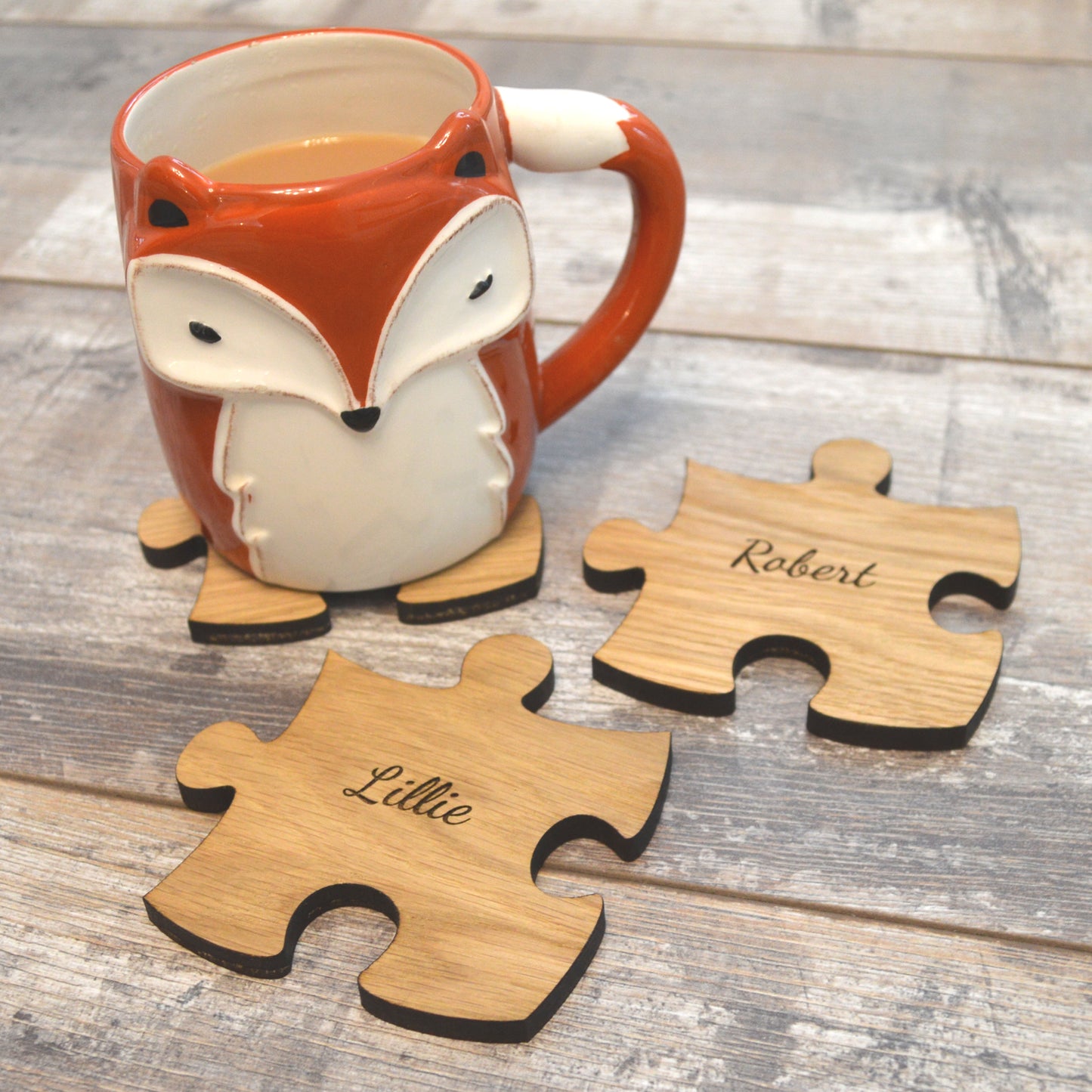 Wooden Jigsaw Puzzle - Personalised Coaster Sets