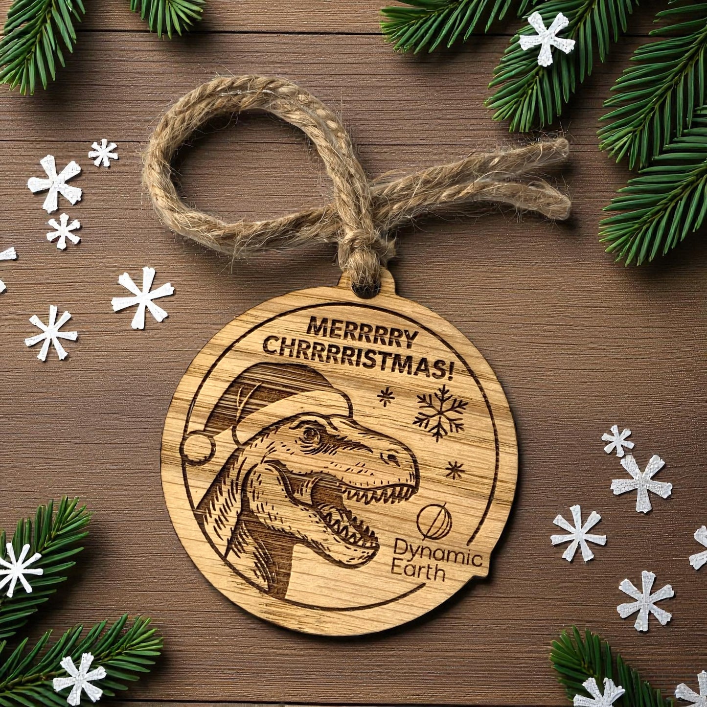 Bulk Wooden Christmas Baubles - Custom Logo and Wording