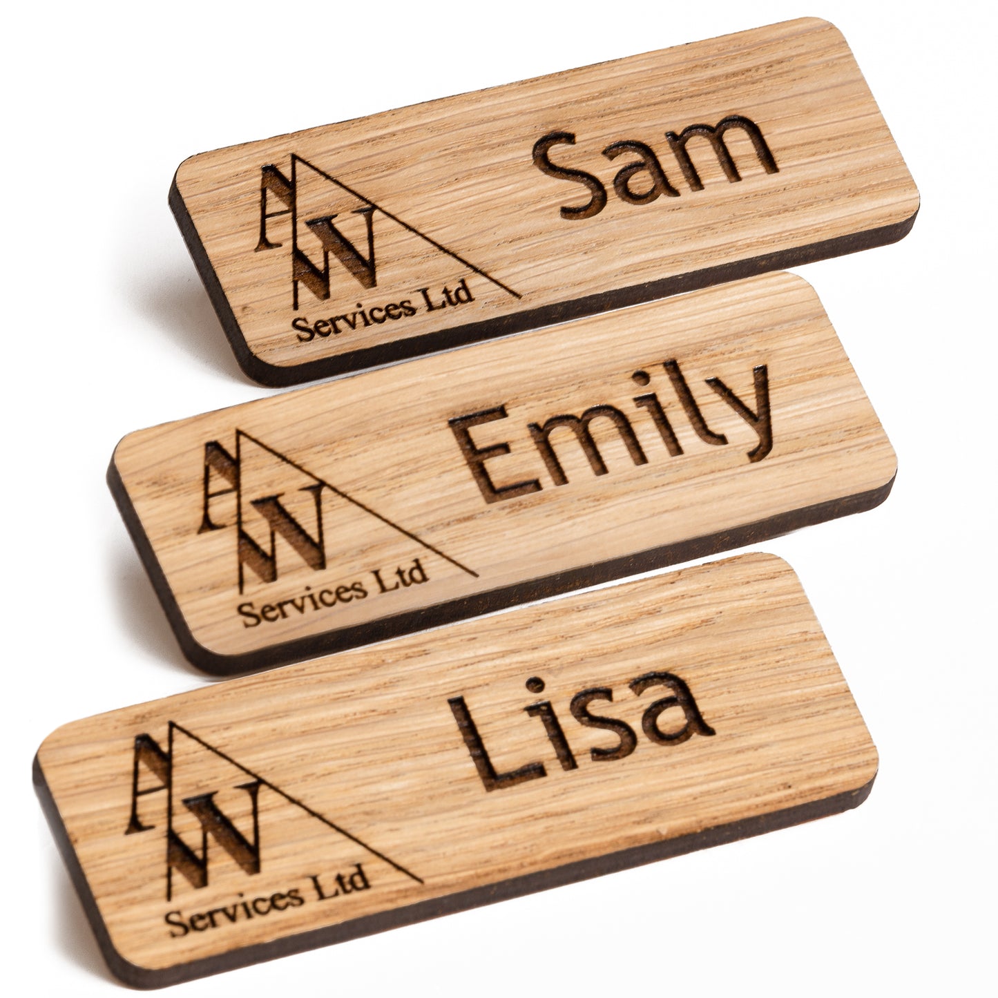 Wooden Name Badges