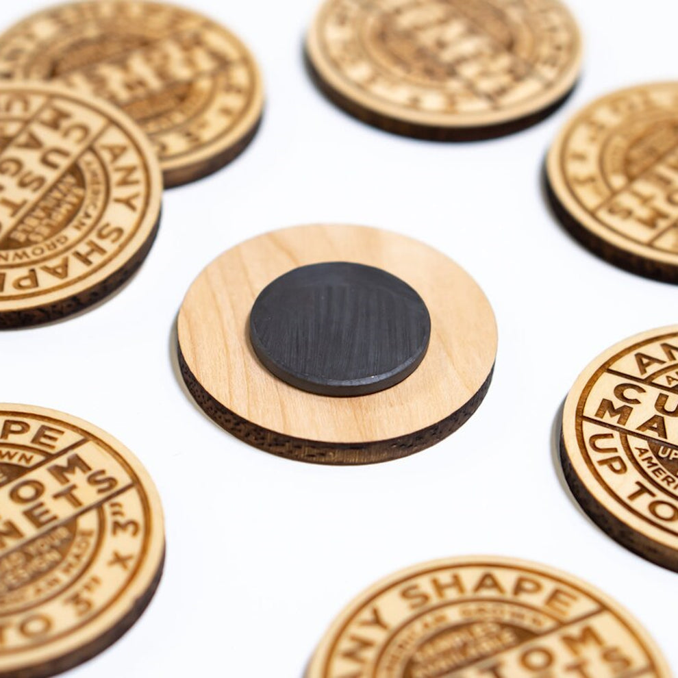 Wooden Fridge Magnets – Naturelase