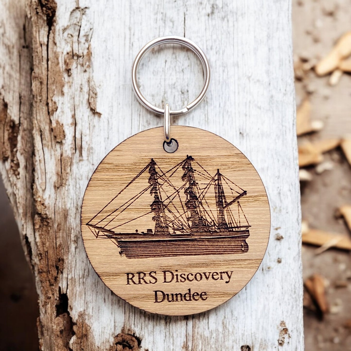 Wooden Keyrings - With Custom Logo and Text - For Bulk Promotional Marketing