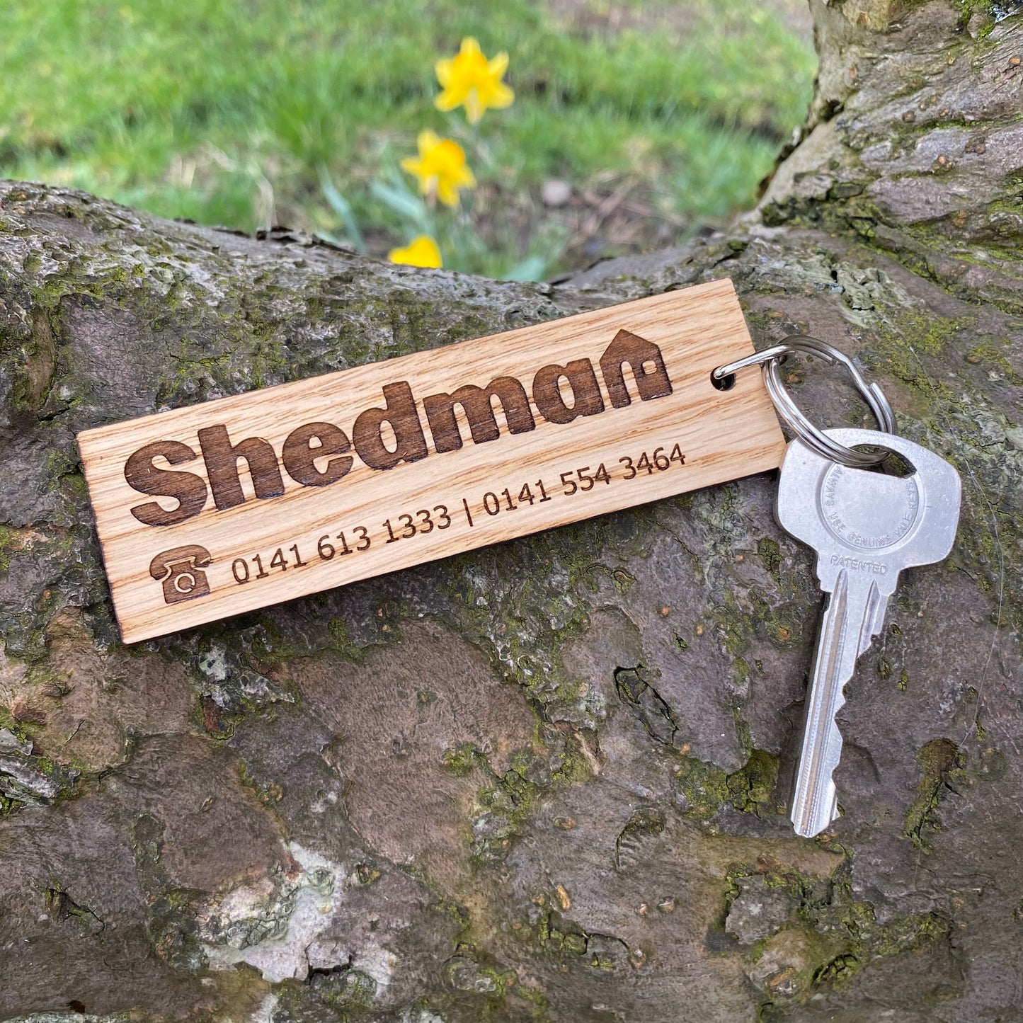 Wooden Keyrings - With Custom Logo and Text - For Bulk Promotional Marketing