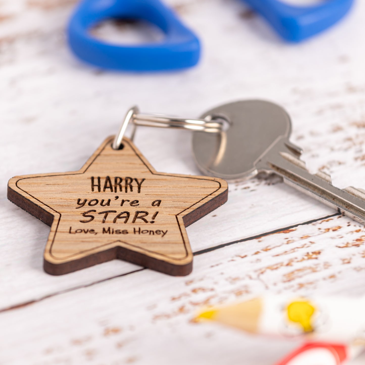 Wooden Star - Personalised Teacher Pupil Gifts