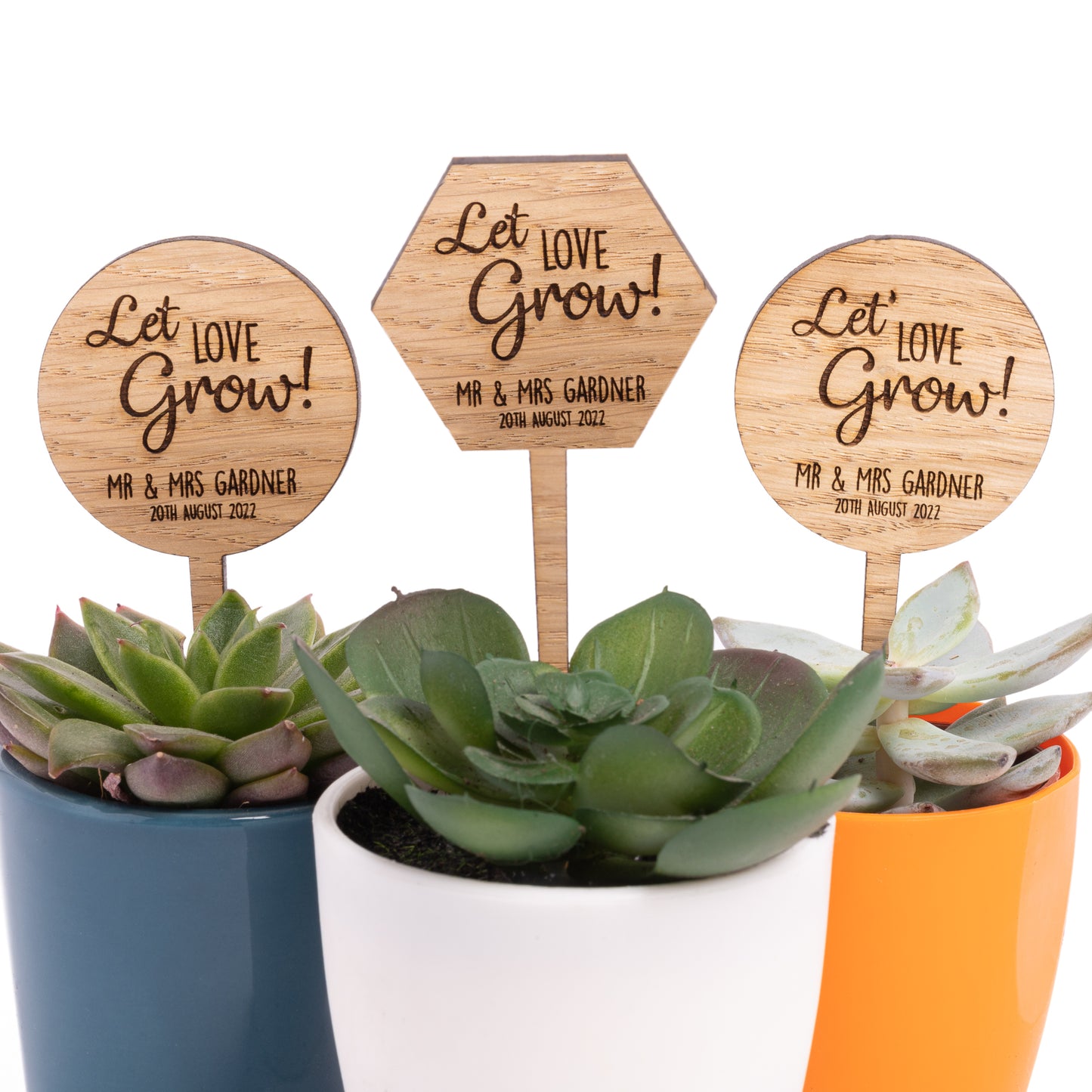 Wooden Plant Stakes - Personalised Wedding Favours