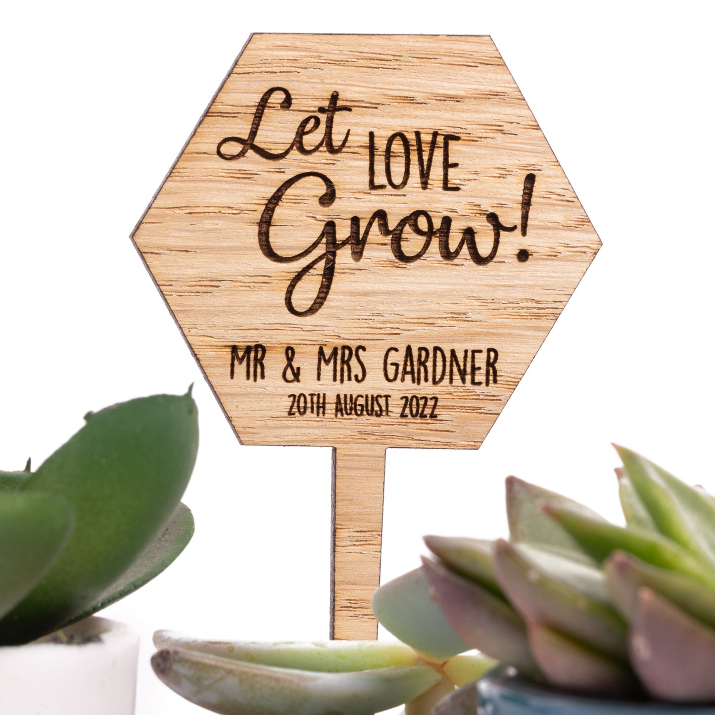 Wooden Plant Stakes - Personalised Wedding Favours