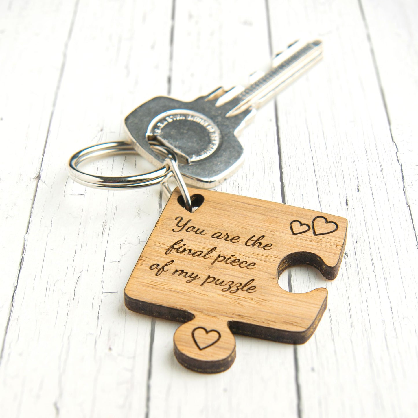 You ARE The FINAL Piece Of My Puzzle - Jigsaw Keyring Valentines Day Gift